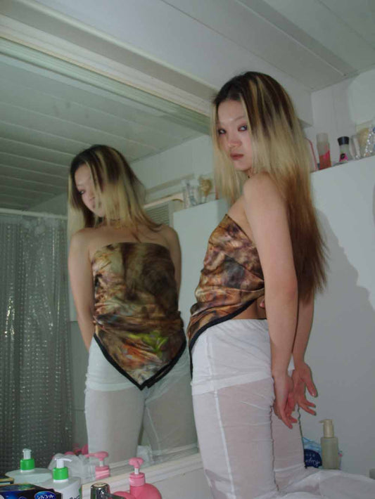 100% Silk cat scarf